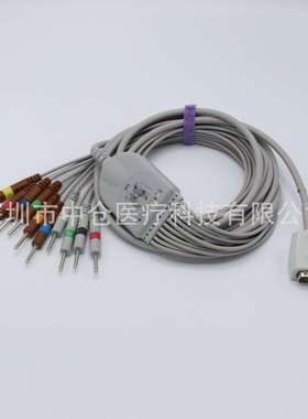 兼容上海光电ECG-65119620P125092C6951E一体心电图机导联线