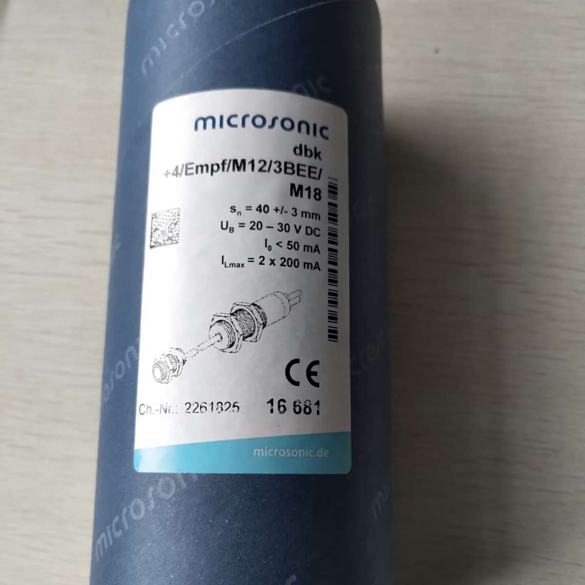 MICROSONIC单双张A4纸张薄片硅片检测dbk+4/Empf/M12/3BEE/M18