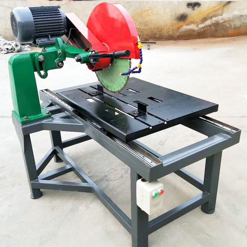 多功能带轨道石材切割机手推式瓷片耐火砖花岗石大理石切石机