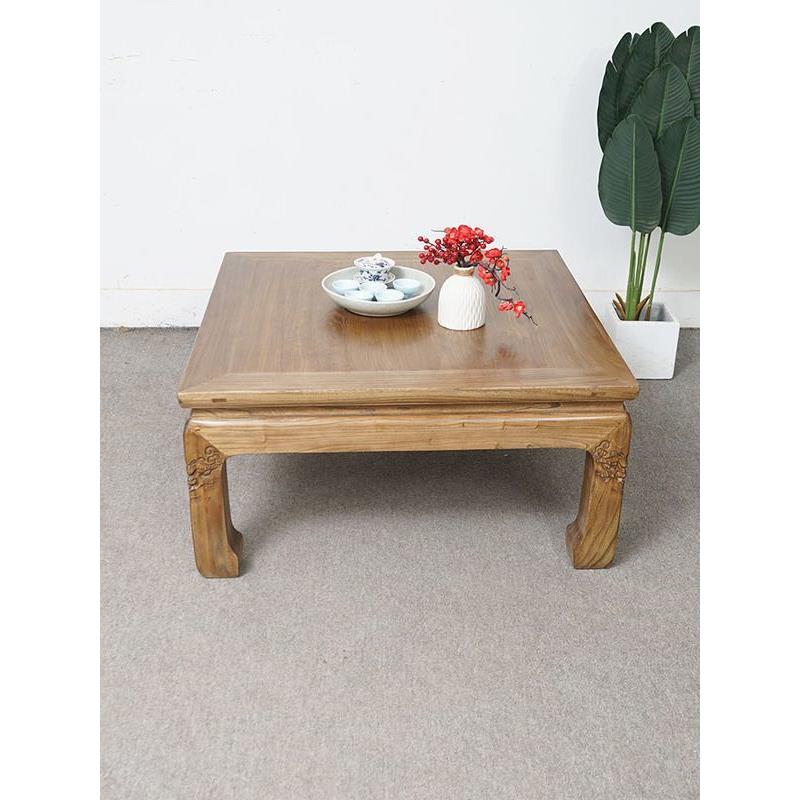 中式复古简约茶几桌子矮桌飘窗榻榻米复古实木炕桌炕几可现货家具