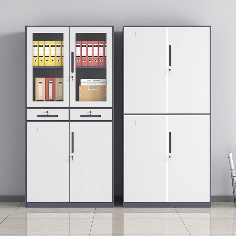 钢制办公室文件柜铁皮柜子储物柜档案柜资料柜凭证柜带锁收纳书柜