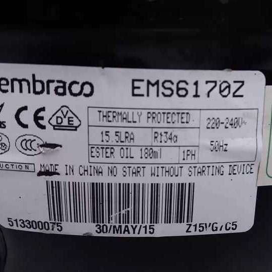 EMS6170Z中高温机Embraco制冰机压缩机250W.R134A原aspera压缩机