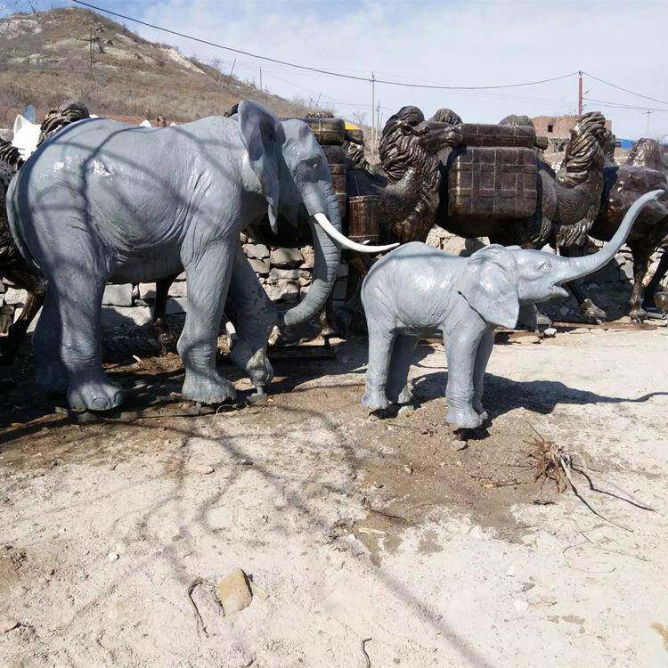 玻璃钢雕塑大型非洲户外园区园林景观动物模型摆件