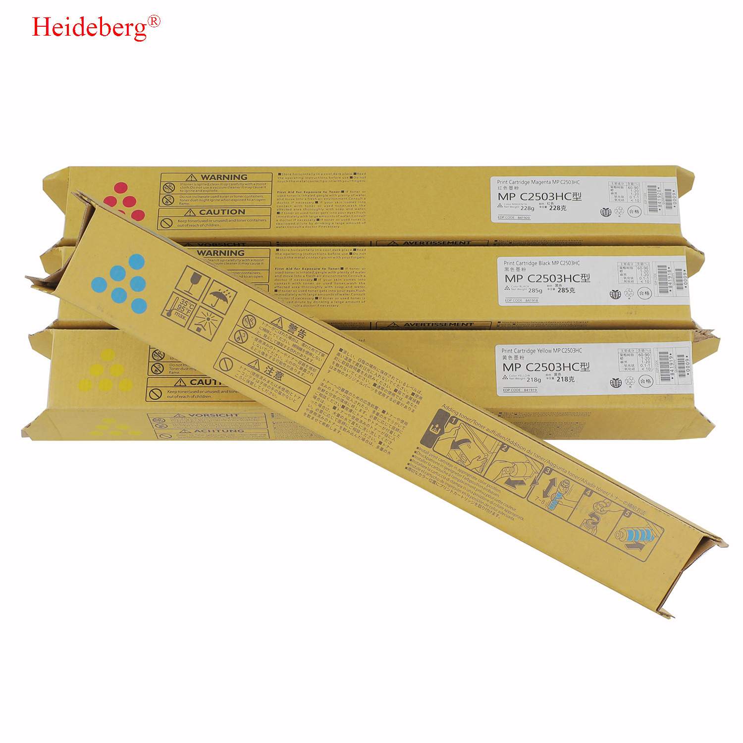 适用理光MPC2503HC粉盒 墨粉墨盒 复印机碳粉 供应 可罐装