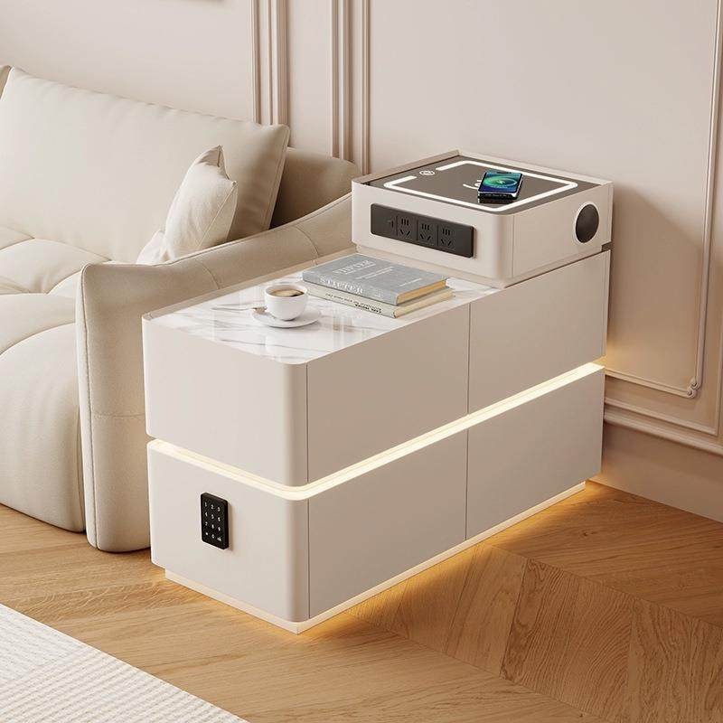 轻奢高级感客厅侧边多功能小茶几现代简约沙发边柜储物收纳边几柜