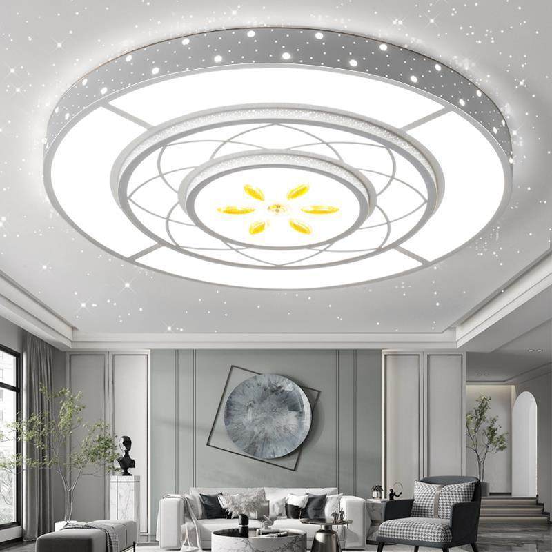 大客厅灯2023年新款圆形大灯LED吸顶灯大气简约现代家用花型2米