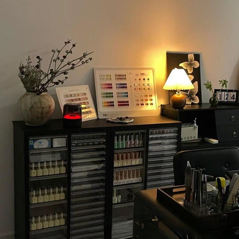 4文件柜平底多层抽屉式彩妆美甲收纳柜烘焙模具整理柜布料存放柜