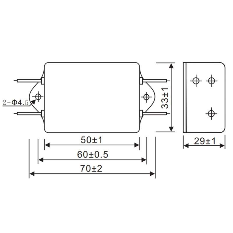 EMI FILTER SGAL1-6A2 交流单相高性能滤波器 110/250VAC 50/60HZ
