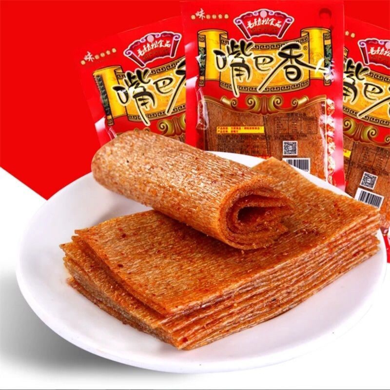 嘴巴香网红零食大礼包辣条麻辣小吃批发老式大辣片手撕麻辣片皮