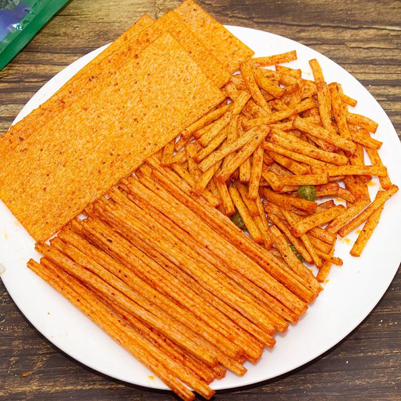 面筋牛筋辣条辣片麻辣豆筋零食小食8090后怀旧儿时小吃老牌甜辣