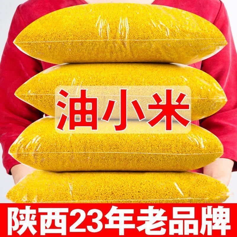 黄小米新米陕北米脂糯小米五谷杂粮米煮粥油小米粥山西小黄米