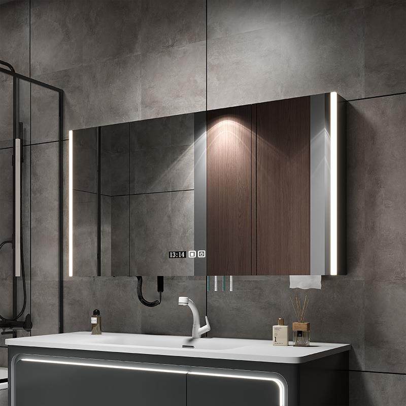 智能浴室镜柜多功能带灯防雾单独卫生间镜子电吹风机架收纳一体柜,家装主材,浴室镜,淘宝优惠券,粉丝福利购,淘宝优惠卷