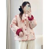 新中式 加厚保暖棉衣棉袄外套 国风复古盘扣棉服女2025秋冬新款
