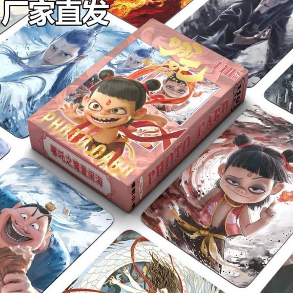 新款礼物不0哪吒海张谷子周边镭射之魔重复小卡闹11童图