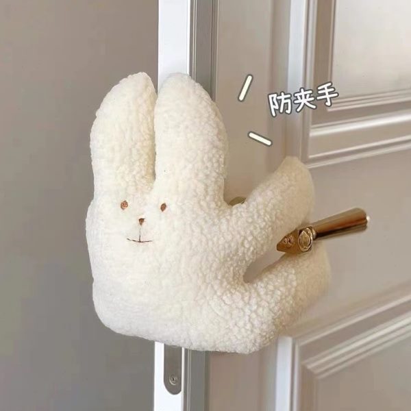 可爱小熊防夹手门挡门上装饰门挂宠物留门儿童防撞玩偶安全保护