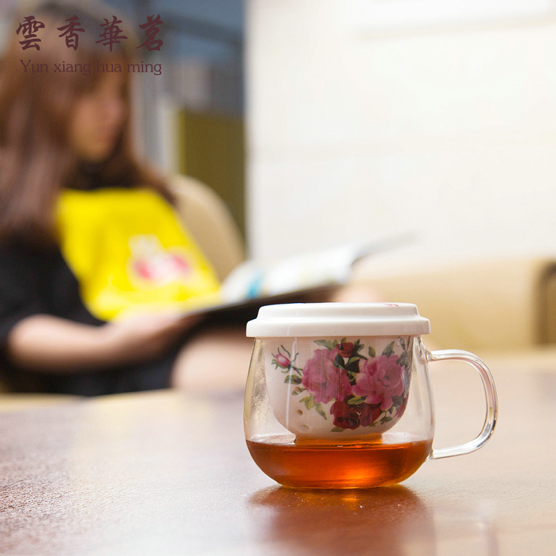 飘逸杯泡茶壶茶具玻璃茶杯套装过滤茶器玲珑茶道杯可拆洗陶瓷内胆