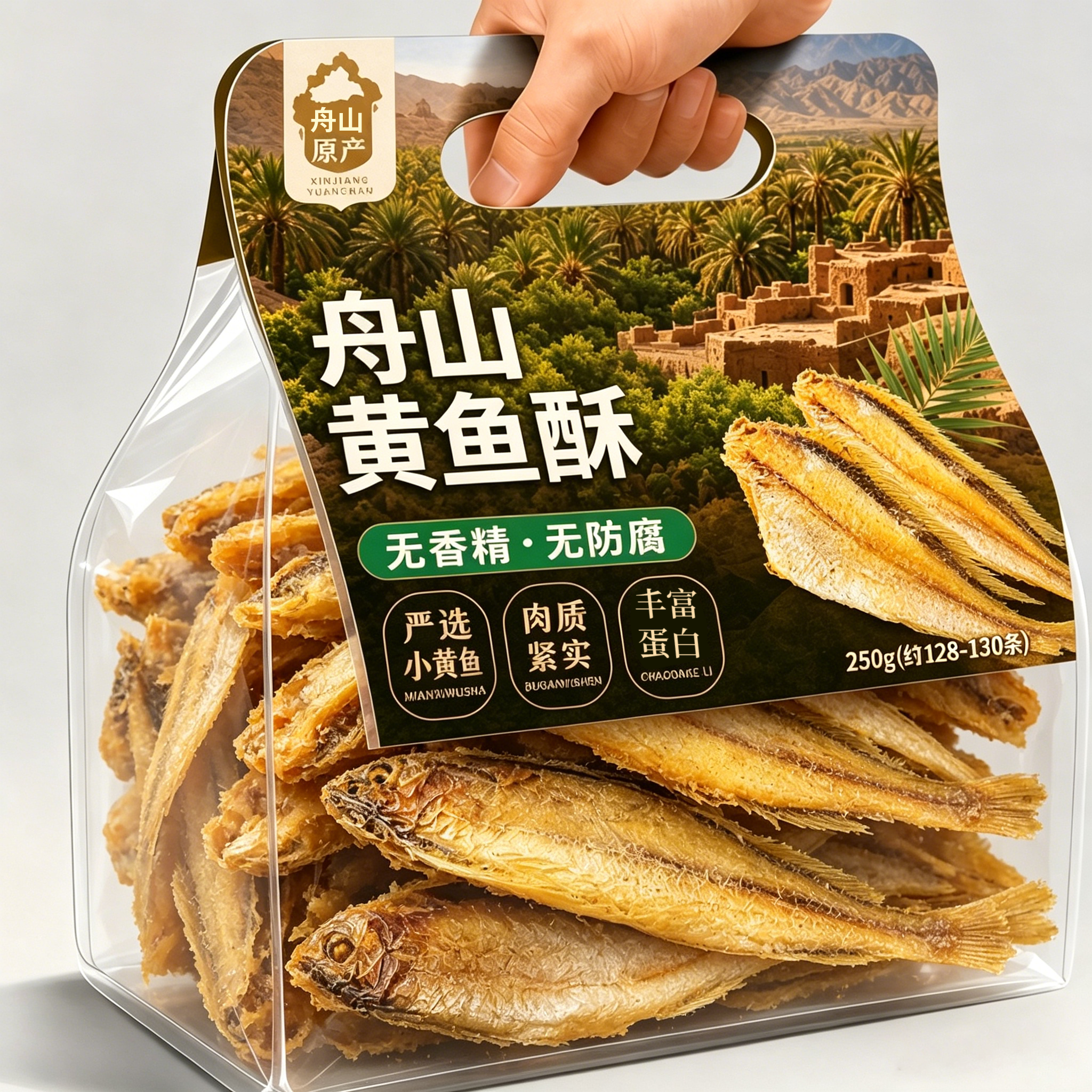 丹州黄鱼酥香酥小黄鱼干货舟山特产即食鱼干仔海味零食休闲小吃
