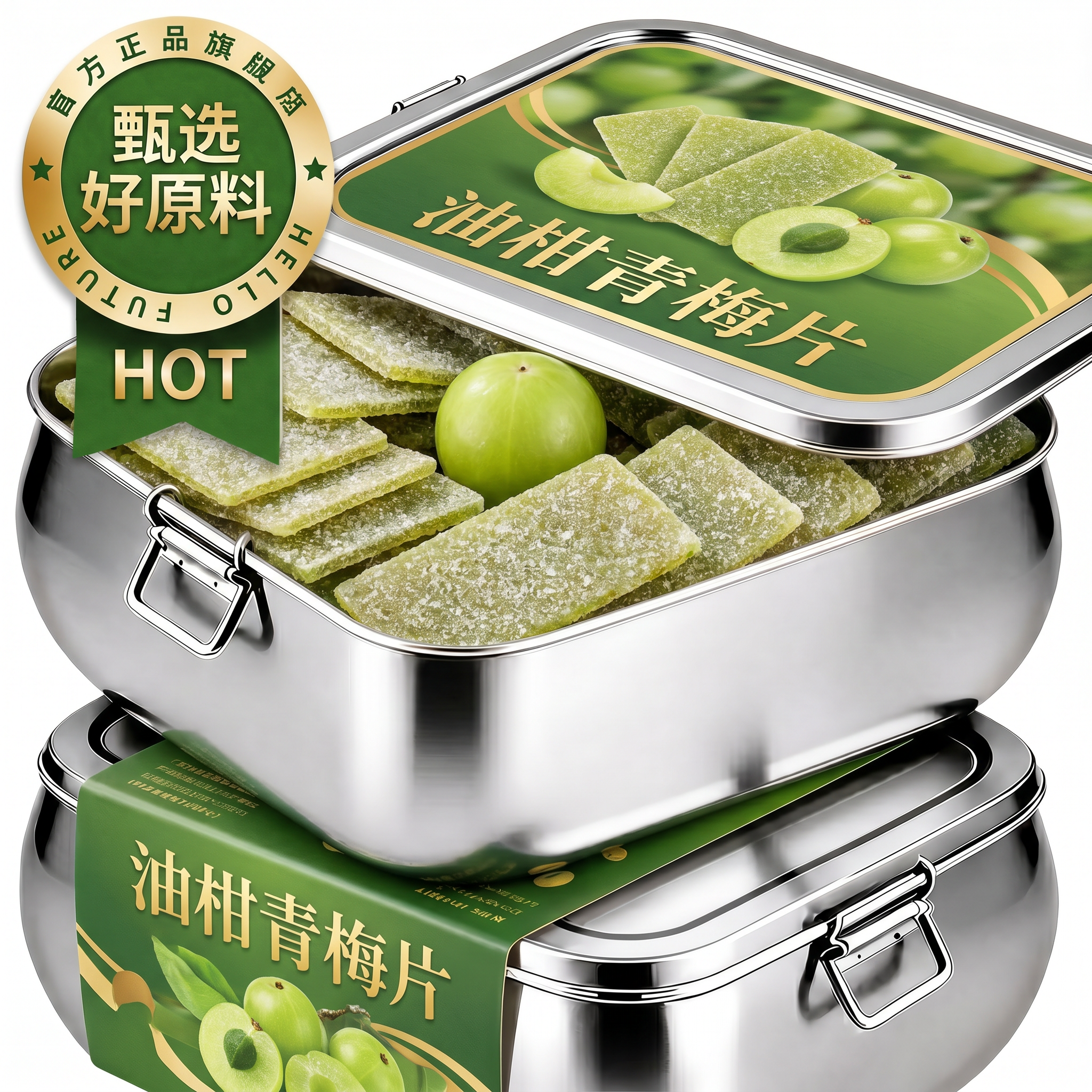 油柑梅片果糕无核话梅青梅片酸甜回甘解腻果脯蜜饯孕妇休闲零食