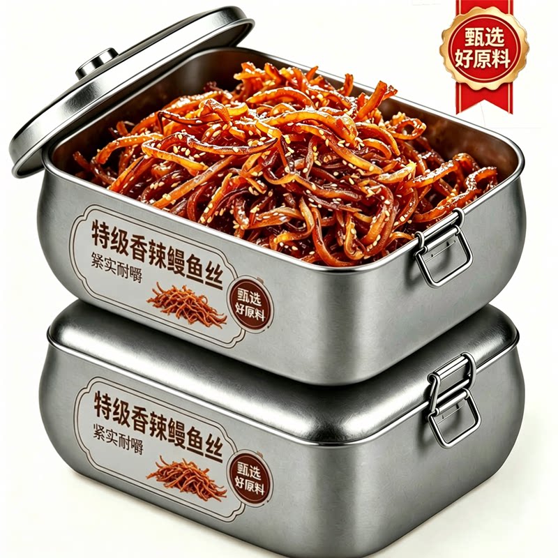 鳗鱼丝香辣甜辣小鱼仔鱼干干货蜜汁即食香烤北海海味青岛特产零食