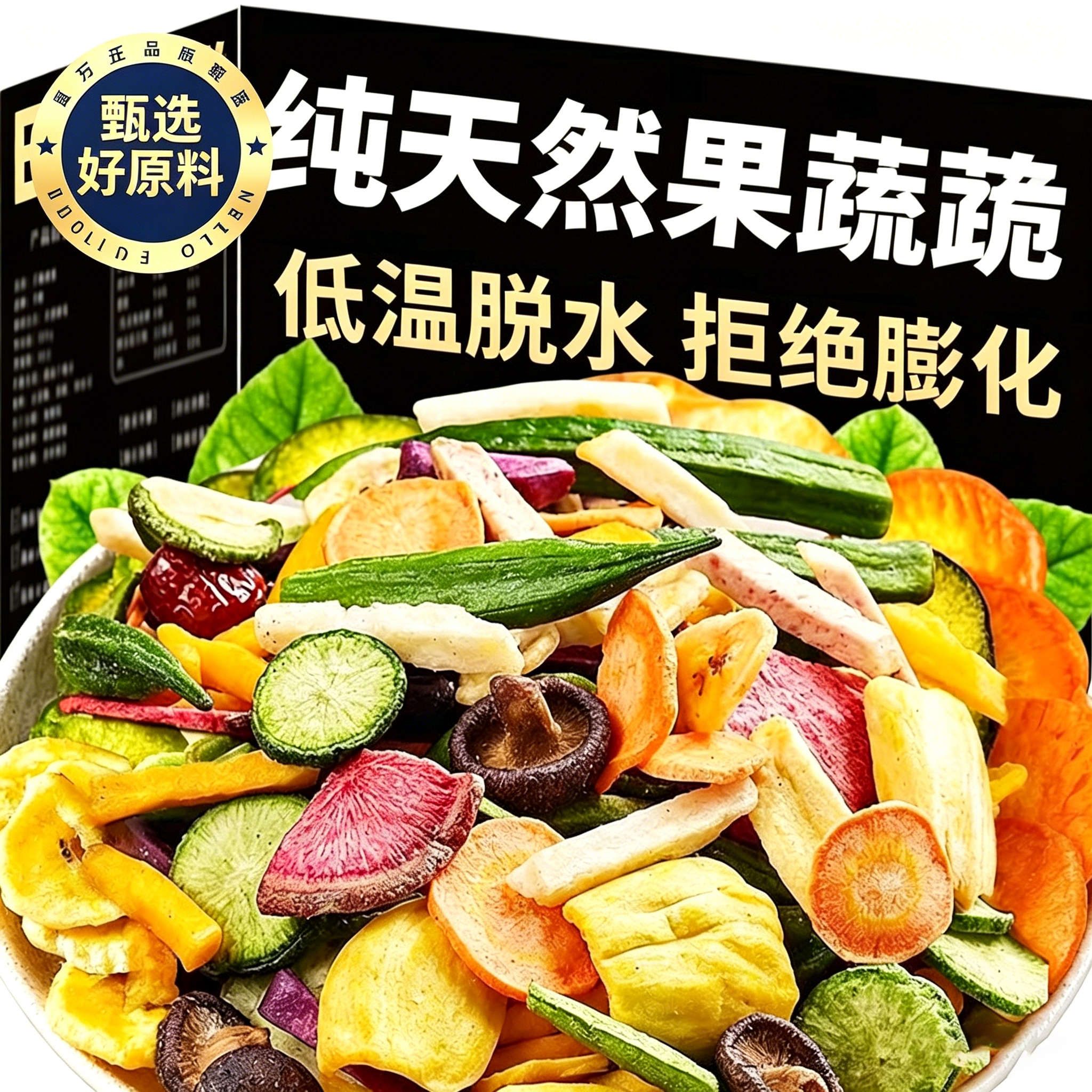 综合什锦果蔬脆蔬菜干混合装非油炸水果冻干果脯零食网红爆款新款