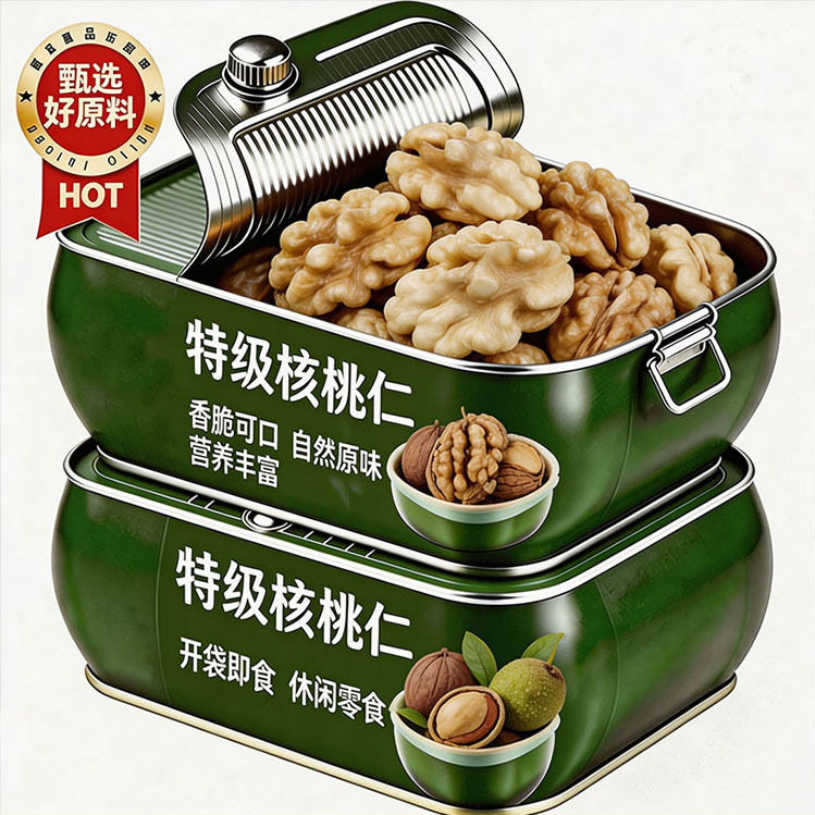 新疆阿克苏特级去皮原味核桃仁图片