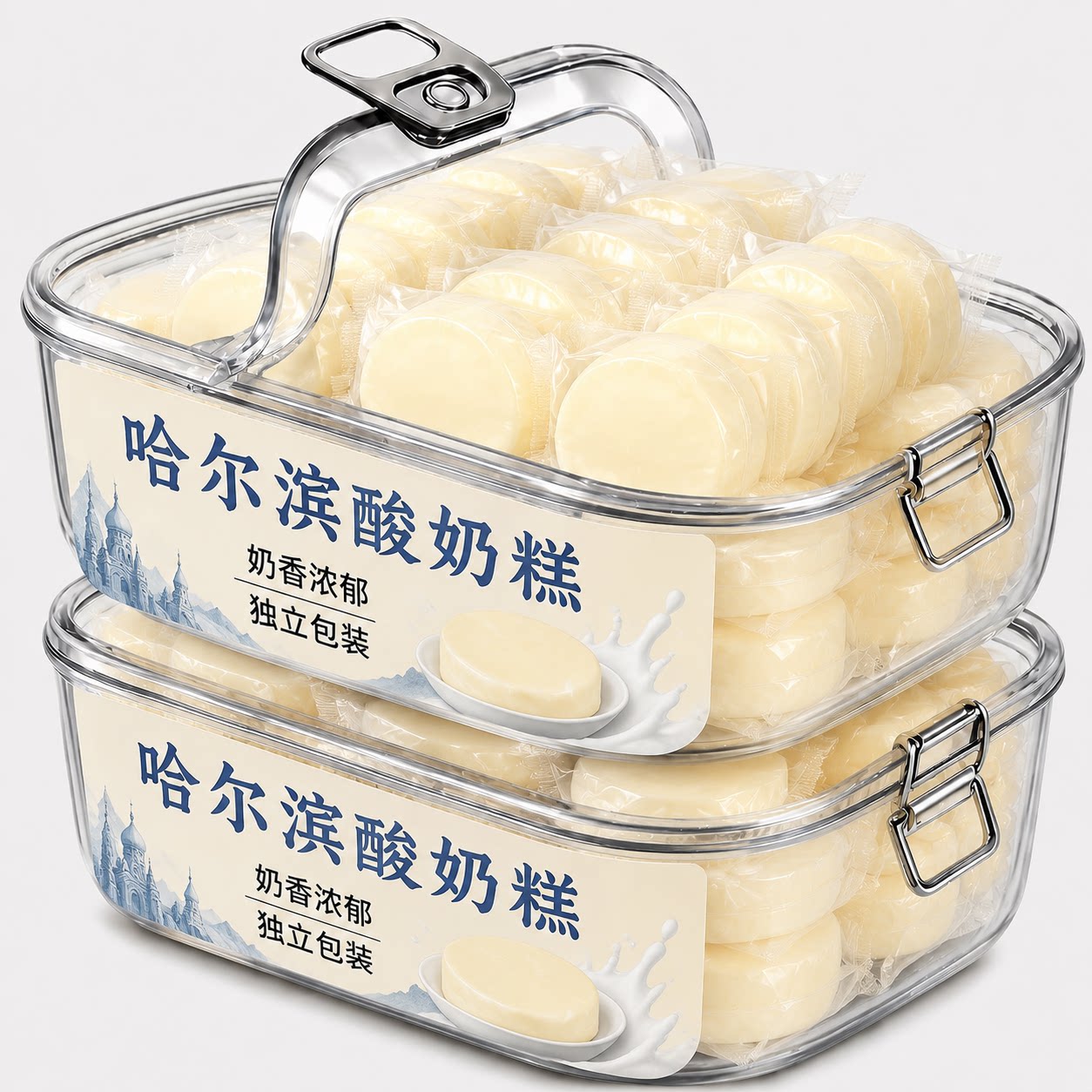 哈尔滨酸奶糕东北特产手工内蒙古奶酪疙瘩糕点地方小吃点传统食品