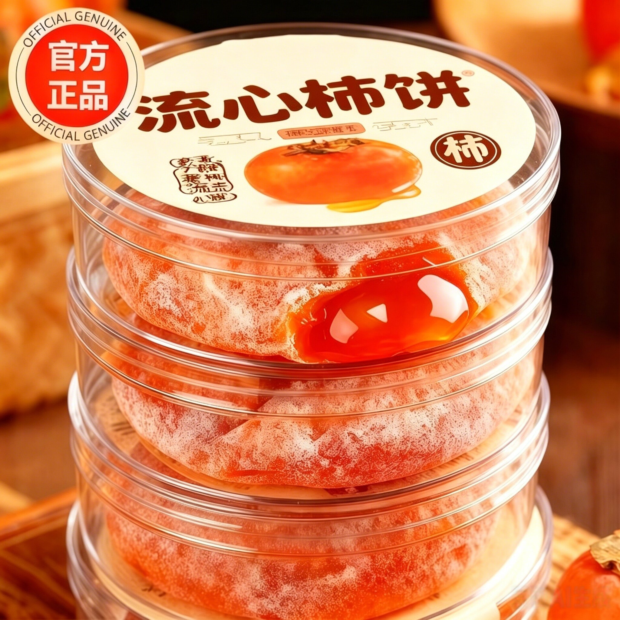 26年新货软糯香甜流心吊柿子陕西富平柿饼独立包装正宗特级柿饼