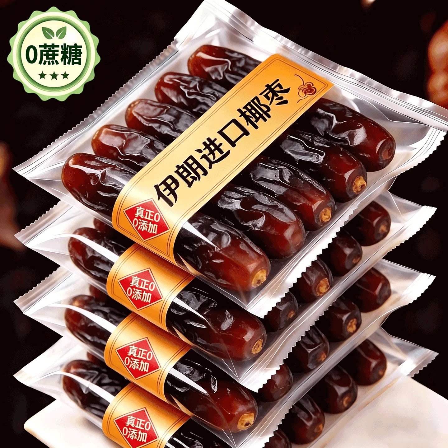 【伊朗进口】黑椰枣特级新疆特产官方旗舰店新货迪拜沙特新鲜蜜饯