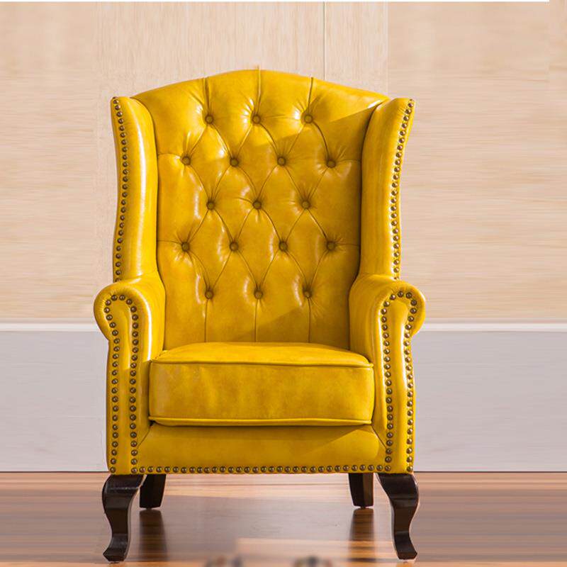 美式乡村布艺三人沙发老虎椅人沙发小户型组合客厅地中海风格