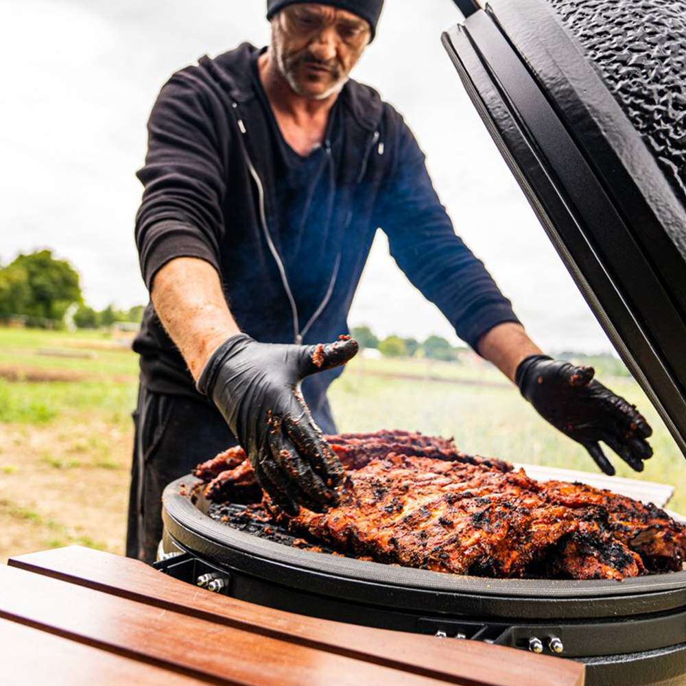 大铁蛋23.5英寸户外烧烤炉bbq烟熏炉陶瓷焖烤炉美式披萨木炭烤炉