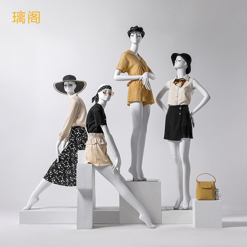 高档服装店模特道具女全身人偶模特架女装店橱窗假人体展示架