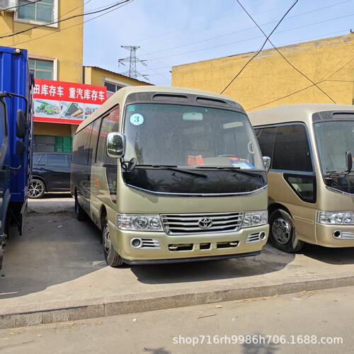 厂家出口精品现车现货考斯特中小型10-19座商务电动门豪华客车