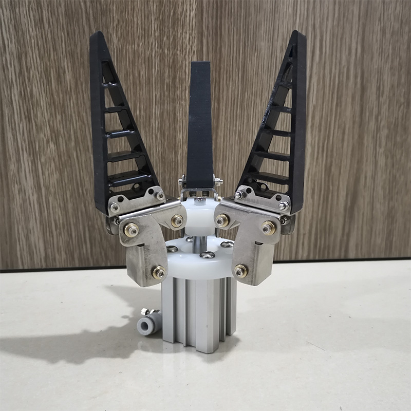 鳍条效应机械爪 仿生柔性机械手夹具舵机驱动软指夹爪 软体机器人