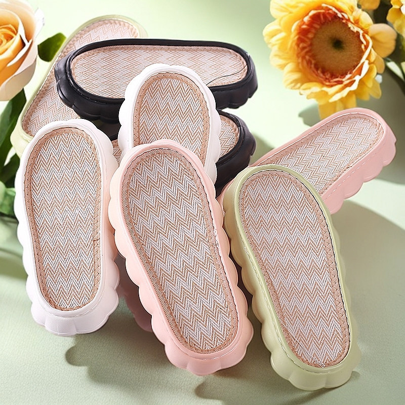 云朵亚麻鞋垫鞋底勾鞋耐磨拖鞋底秋夏季手工diy勾鞋底钩织丸子底