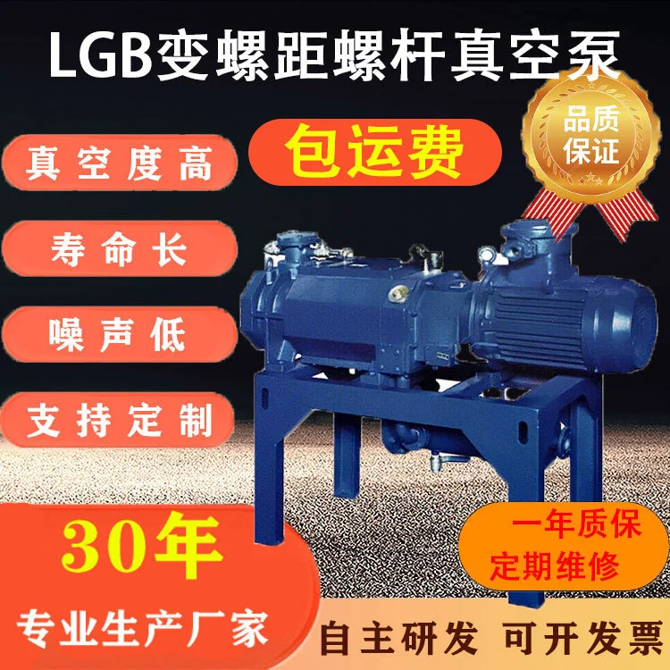 厂家定制LGB干式变螺距螺杆真空泵低噪声高转速螺杆泵防爆抽气泵