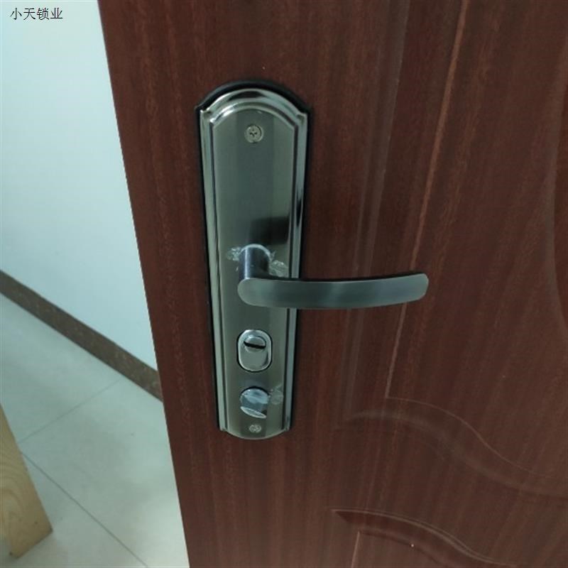 门把手拉手防盗门通用型手柄老式门锁配加厚面板件实心手柄.