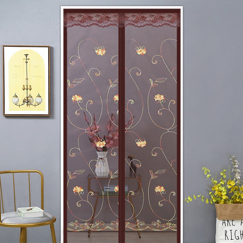 夏季防蚊门帘磁性魔术贴隔断高档纱门纱窗帘家用自吸磁铁对吸蚊帐