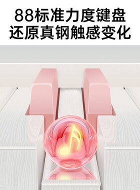 贝多辰可折叠电钢琴88键力度便携式电子琴初学专业替代手卷钢琴