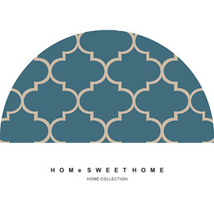 家用入户门口脚踏垫简约半圆进门地垫北欧门厅垫门前地毯防滑垫