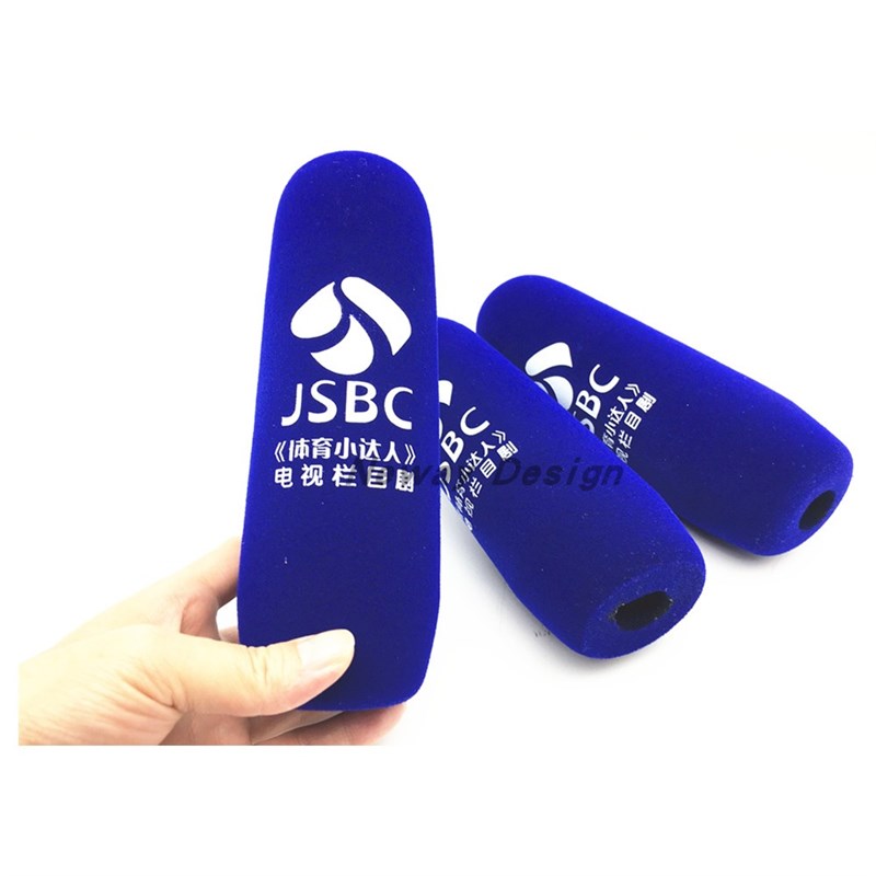 定做定制电视台新闻媒体记者采访话筒套海绵套麦套防风棉台标LOGO