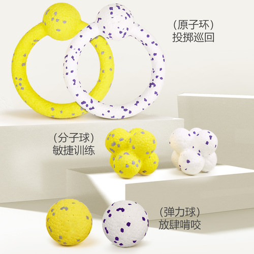FOFOS两只福狸狗狗玩具飞盘弹力球爆米花飞盘边牧户外宠物狗玩具