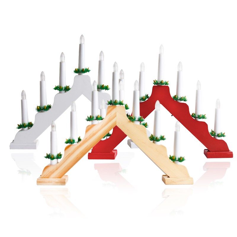 居家木制LED烛台桌面装饰品三角型电池盒拱灯摆件场景布置蜡烛灯,节庆用品/礼品,圣诞装饰品,淘宝优惠券,粉丝福利购,淘宝优惠卷