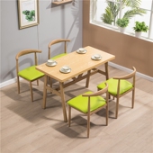 铁艺牛角椅快餐桌椅组合饭店早餐小吃麻辣烫面馆食堂工厂餐桌椅