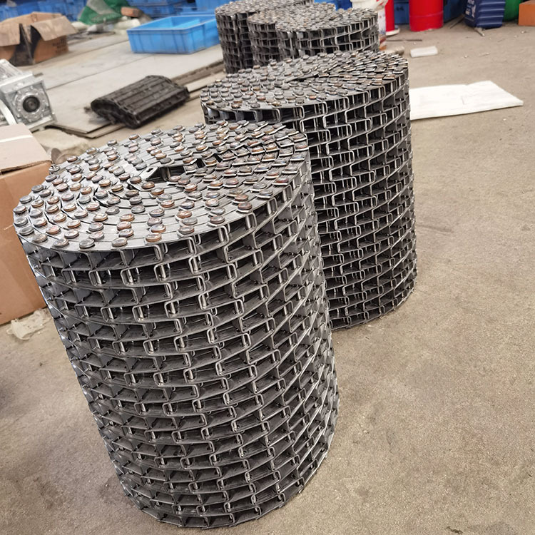 长城网带河道打捞清理304不锈钢马蹄链 金属片链网输送机 厂家