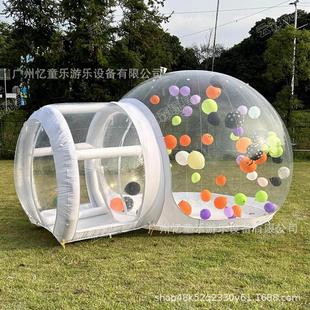 跨境充气泡泡屋TPU透明帐篷免搭建一体式 house 充气帐篷 bubble