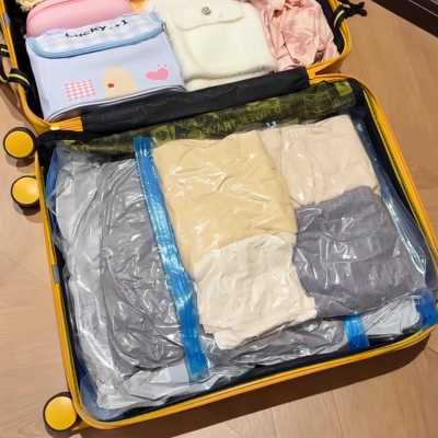手压袋真空旅行缩出差卷行李箱省空间便携式羽绒服衣物收纳袋换季