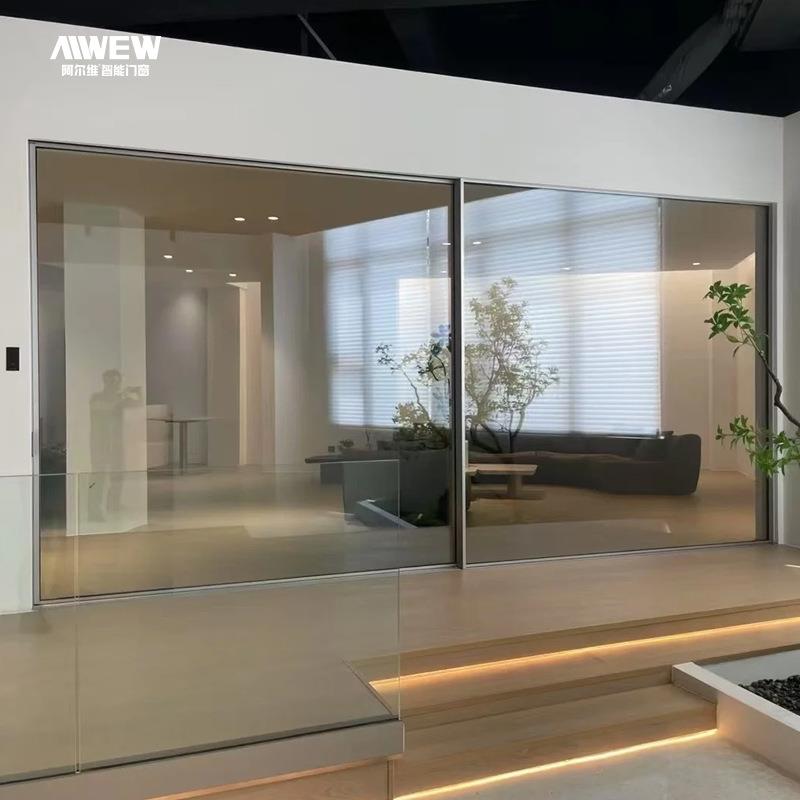 别墅推拉隔断门庭院用家装定制智能阳台推拉门断桥铝合金平移门