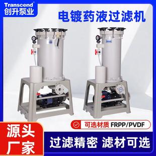 电镀蚀刻液铭酸乙酸过滤机高精密耐酸碱PVDF氟塑料袋式过滤机