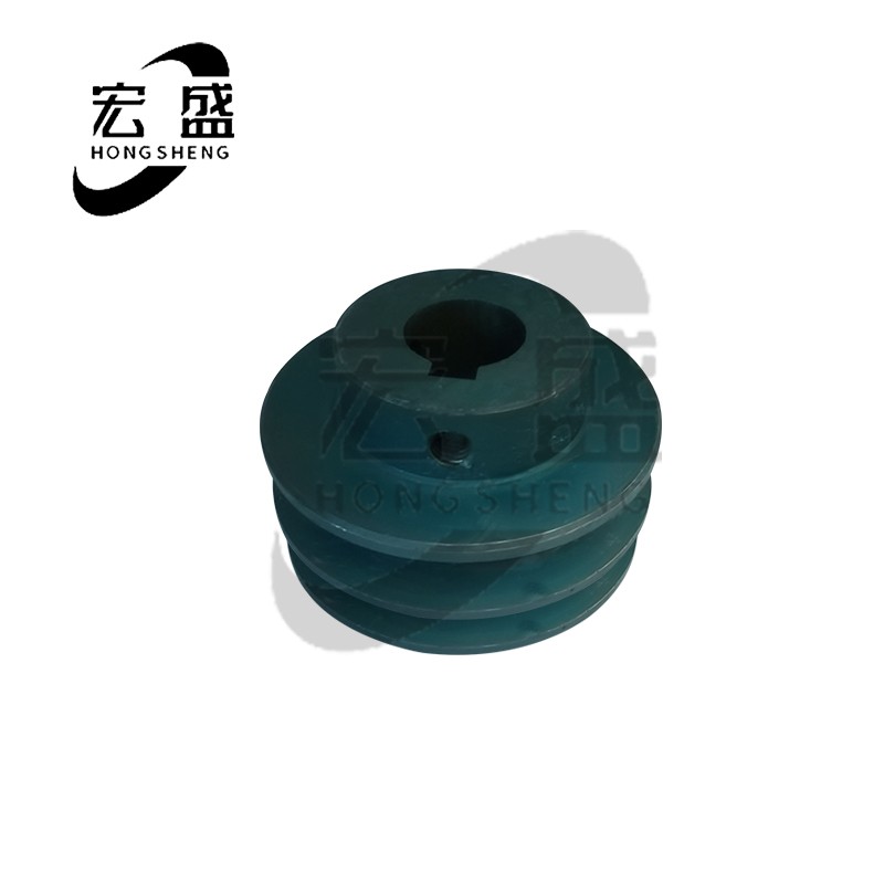 成品三角皮带轮 B型 双槽 B2 内孔18  键槽6  电机铸铁皮带轮