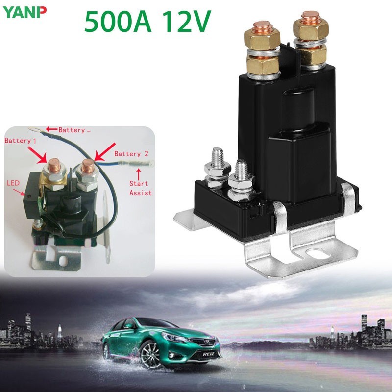 500A大电流汽车直流继电器 12V车用总电源开关控制继电器 24V
